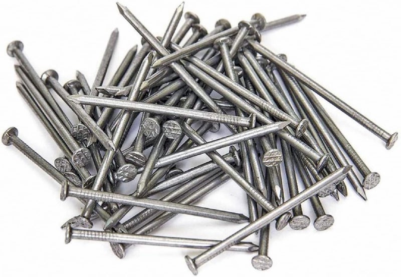 درافل مسامير دورافيل عالية القوة ذات رأس مستدير لأعمال النجارة والكهرباء (عبوة من 50 مسمارًا، 2.5 بوصة) - Image 1